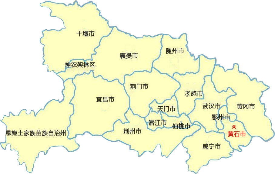 东丰黄石物流公司的黄石物流运输地图