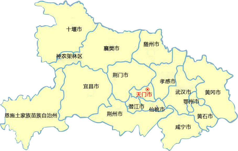 东丰天门物流公司的天门物流运输地图