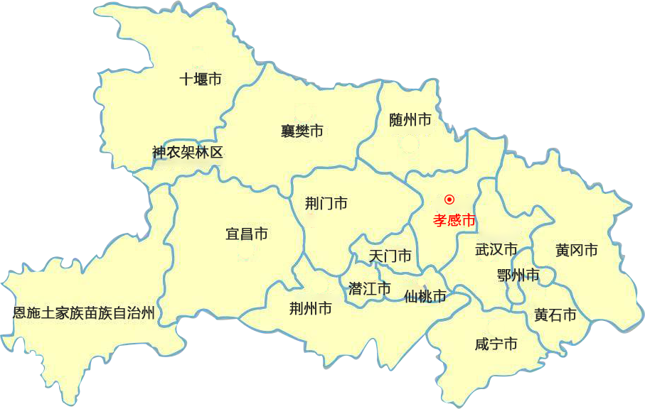 东丰孝感物流公司的孝感物流运输地图